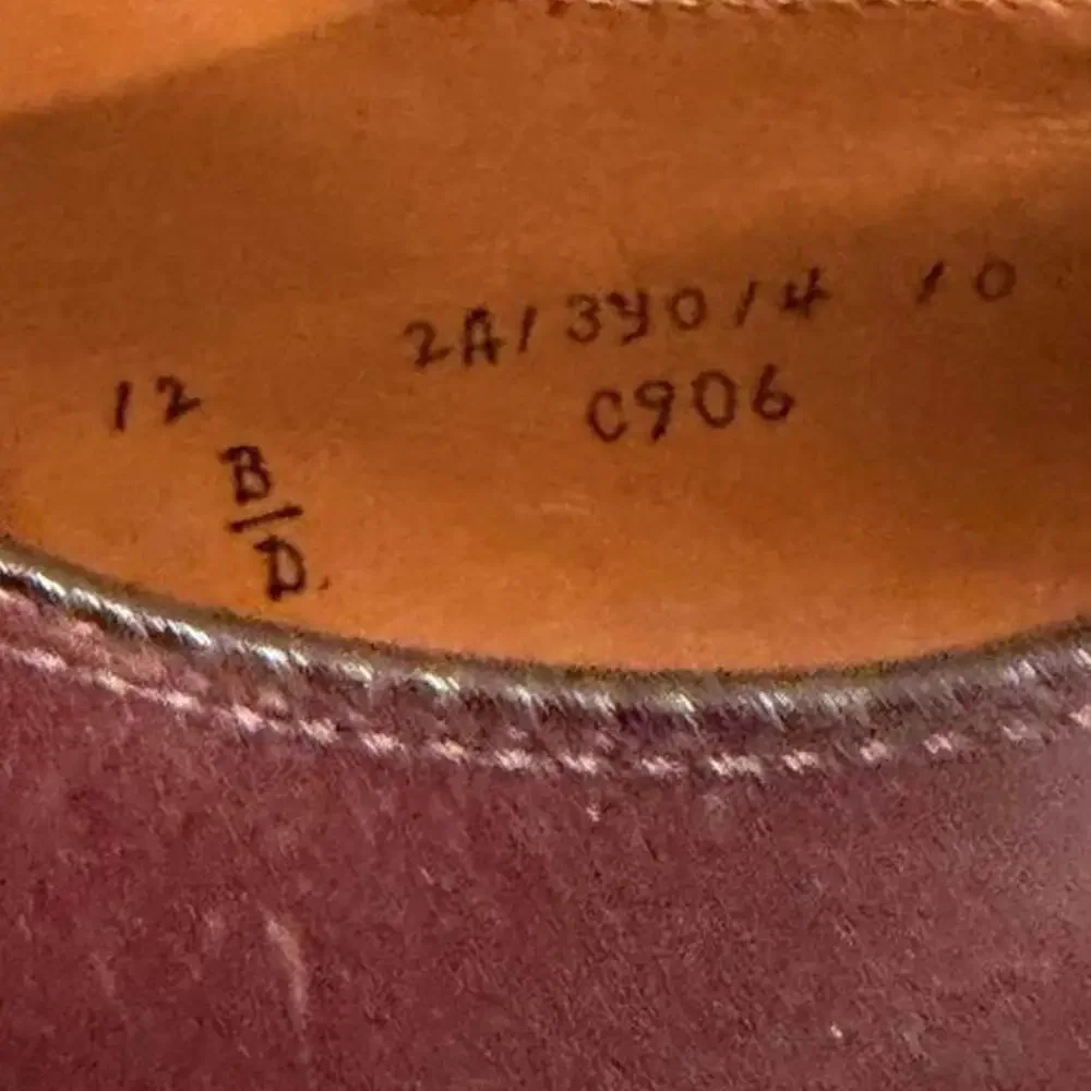 Alden 684 Cap Toe Oxford Burgundy Cordovan Shoes size 12 B/D
